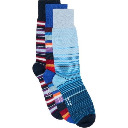 폴스미스 남성 멀티컬러 믹스 스트라이프 크래커 양말 세트 261260M220006