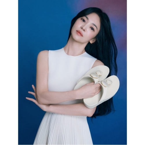 핏플랍 여성 루루 마블로 스톤 토-포스트 샌들_FT64K2T34A