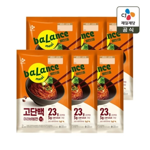 CJ제일제당  밸런스밀 고단백 마라 비빔면 391g