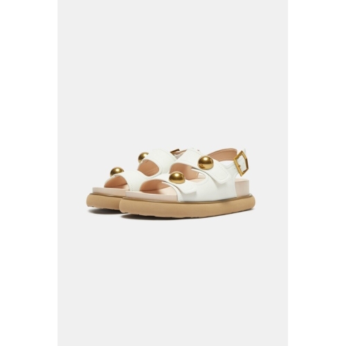 슈콤마보니 Gold Ball Sandals Ivory DQ2AM26004IVY