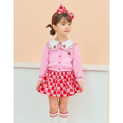 프렌치캣 백 RED 앵두 체크 SK Q42DAS040C