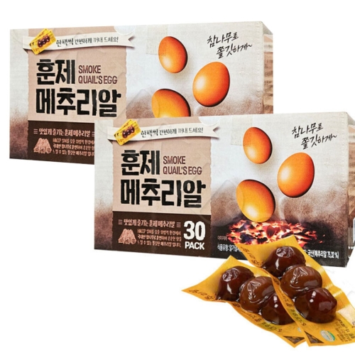 행복담기  참나무로 쫄깃하게 훈제메추리알 15g
