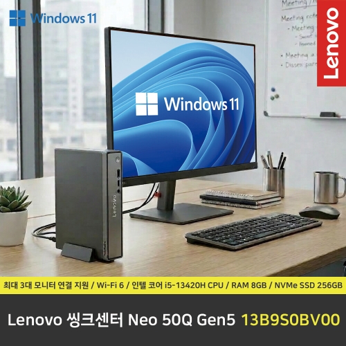레노버 씽크센터 NEO 50Q Tiny Gen5 13B9S0BV00 Win11Pro