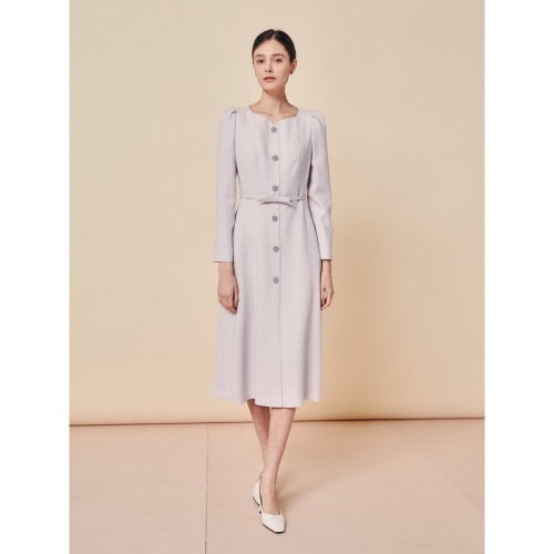 지고트 여성 루미에르 주얼 버튼 롱 원피스 JS3A0OP281