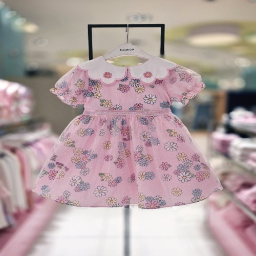 프렌치캣 여아키즈원피스 핑크 꽃나염 O/P Q62DAO050P1_s