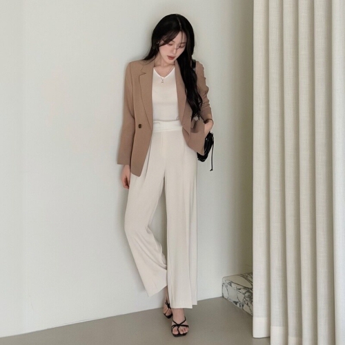 클라비스 슬랙스닝 썸머 와이드핏 CVTWG2401N