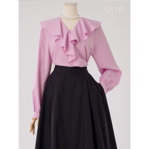 윈 패널플라운스 블라우스 1189461