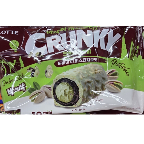 롯데제과  크런키 초코바 두바이 st 피스타치오맛 285g