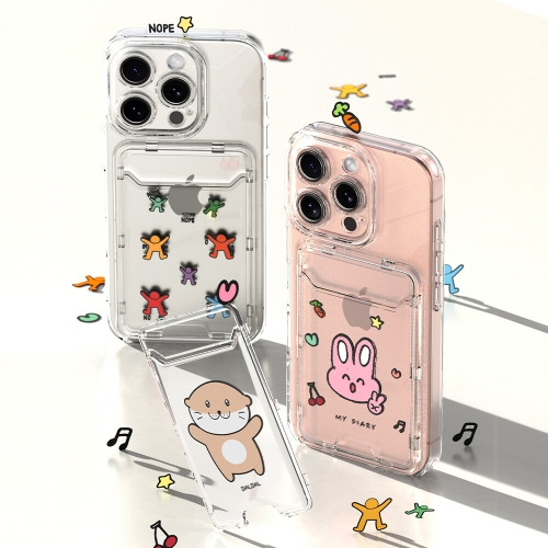 ISK 에디터 갤럭시S25 플러스 캐릭터 라인 카드슬롯 케이스