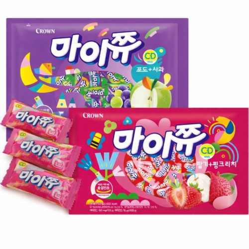 크라운제과  마이쮸 딸기 핑크리치 720g