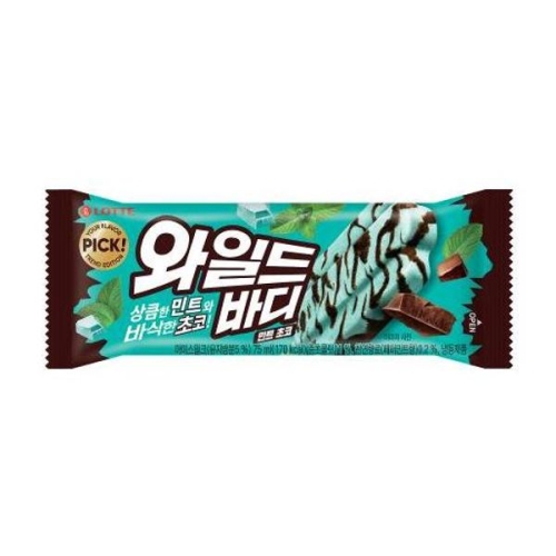 롯데제과  와일드바디 민트초코 75ml