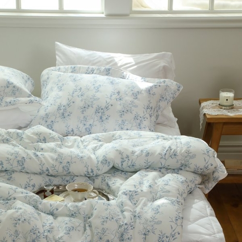 플로라 블루밍 텐셀 모달 100 옥수수솜 차렵이불 패드세트