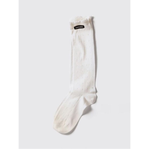 미우미우 양말 MCZ532SOOO180V F0018 Natural