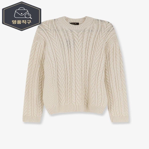 로로피아나 B0651986715 SCHOONER 스웨터 인 캐시미어 ABACA 블렌드 FAQ91221230