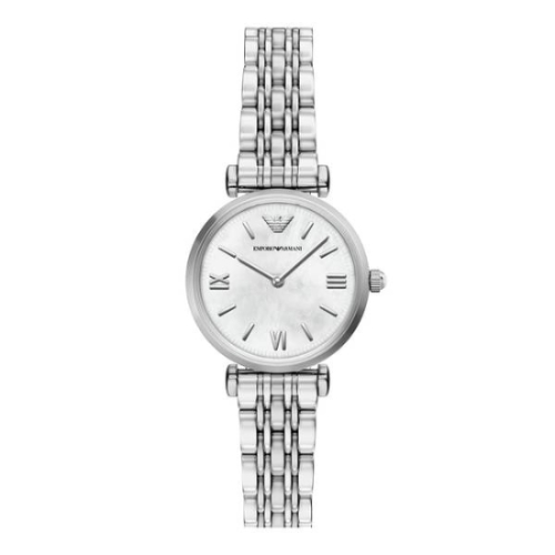 엠포리오아르마니 여성 자개 메탈시계_AR11768