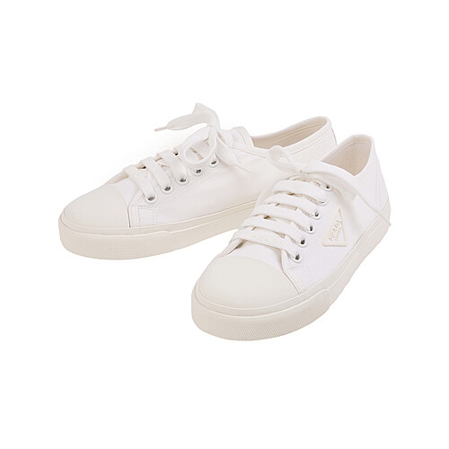 프라다 FW25 여성 코튼 개버딘 스니커즈 1E958N 3T0B F0009