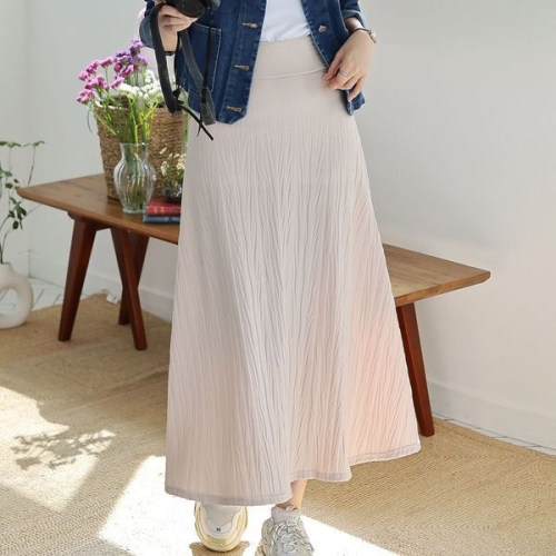 아이우먼 구김패턴플레어스커트 MDX447M603 빅사이즈