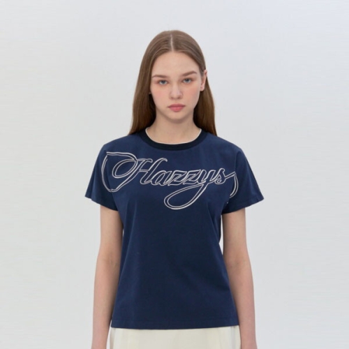 헤지스골프 빅 로고 라운드넥 반팔 티셔츠 HWTS6B353N5