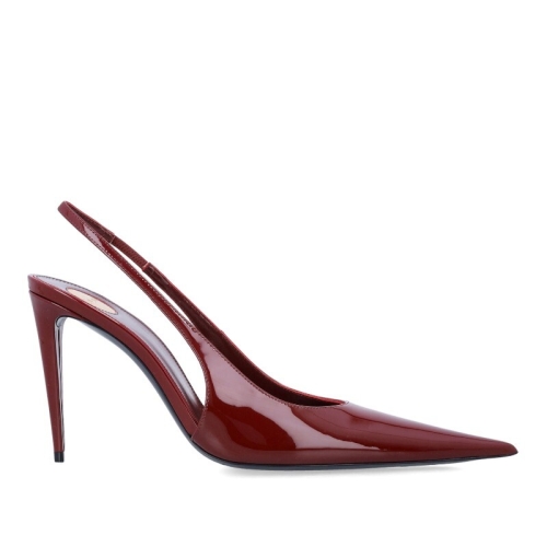 생로랑 티에리 글로시 가죽 슬링백 펌프스 8705051TVAN 6206