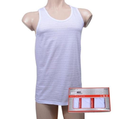 폴밋 백색 100 면 남성런닝 무지 3매입 WFH6XIA