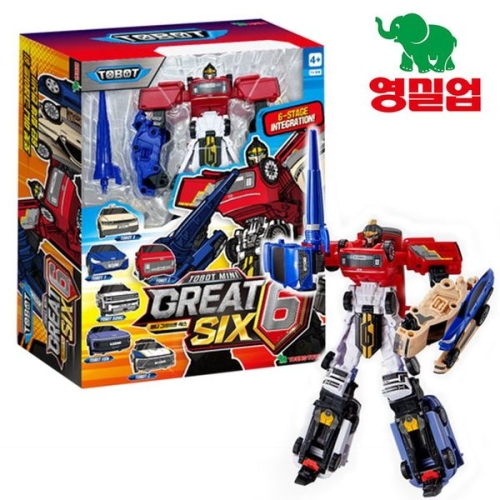 영실업  또봇 미니 또봇 그레이트 식스 자동차 변신 6단 합체 로봇35795015