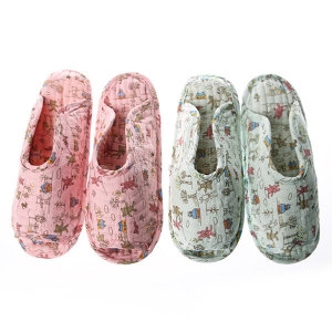 레빗베어 면실내화 퀼트 패브릭 슬리퍼 거실화 덧신