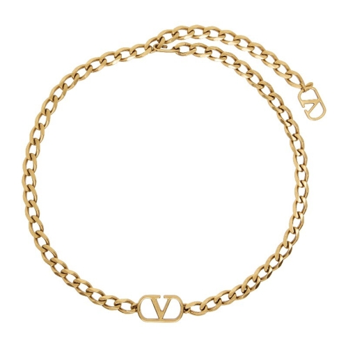 발렌티노 V로고 시그니처 체인 벨트 8W2T0SN6WLR AG0 ANTIQUE GOLD