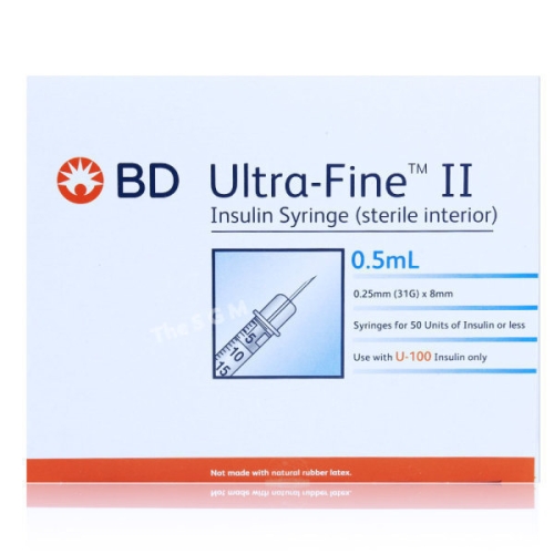 벡톤디킨슨 BD 울트라파인2 인슐린 주사기 31G 8mm 1ml