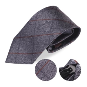 LTIE-189 레드 스트라이프 챠콜 넥타이 넥타이 정장넥