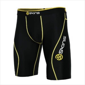 스킨스 SKINS  SL172MRAIP108 BLK0 스티치 포인트 남자 하프 타이즈 블랙  SL172MRAIP108