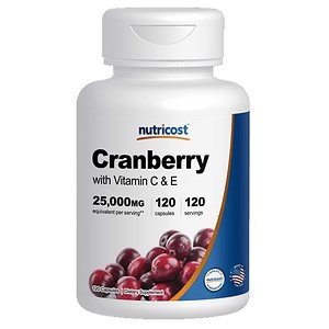 Nutricost Cranberry Extract Capsules With Vitamin C Vitam