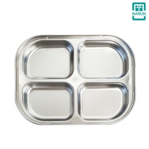 자취몰 스텐 다이어트 식판 4구