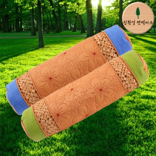 친환경편백아트 편백나무 황토 경추베개(나노초미니큐브칩)