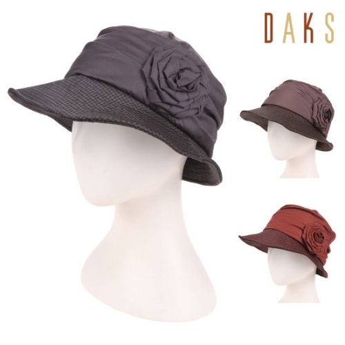 닥스 플라워 배색 주름 벙거지_DK73WBI006