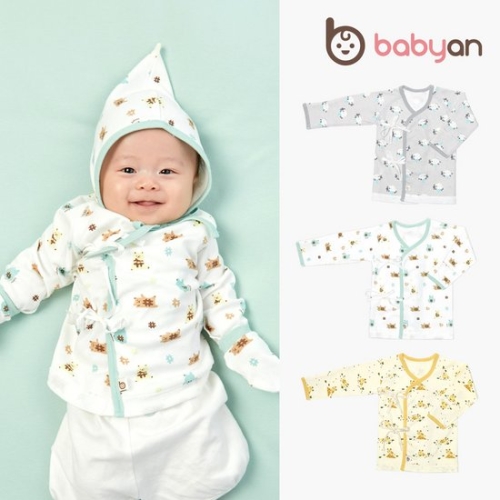 베이비앙 달콤프렌즈 신생아 배냇저고리 3종 (BWW07BE02)