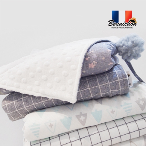 보니숑 프랑스 더블블랭킷/선물포장/유모차 아기담요/신생아용품/출산 겉싸개/속싸게