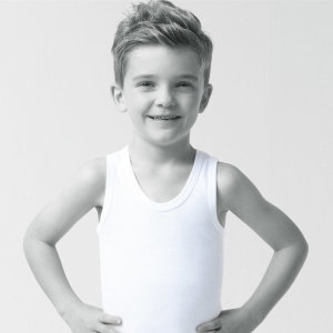 TRY 트라이 100 순면 아동 남아 런닝