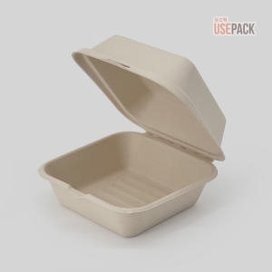 유즈팩  B-003 화이트 펄프사각도시락