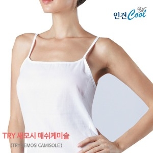 TRY 트라이 모시메리 매쉬케미솔 여성 끈나시 여름속옷 런닝