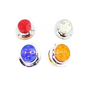 6구 원형 크롬 LED 사이드램프 차폭등 /대형차/화물차