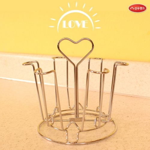 선우랜드  러브 원형 컵걸이