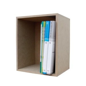 MDF 공간박스 1P A4파일 수납 책꽂이 책장 누드형