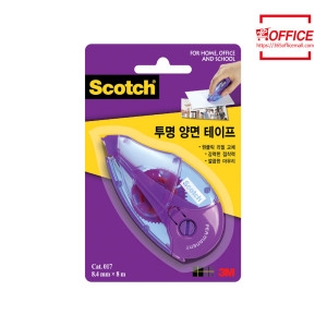 3M 스카치 투명 양면 테이프 017 8.4mm x 8m