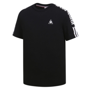 르꼬끄스포르티브 남성 면 에센셜 반팔티셔츠  [블랙(Q8121ARS25-BLK)]