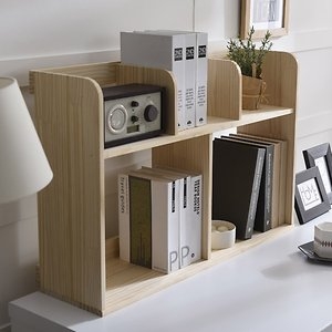 홈퍼니 원목 76cm 2단 세칸형 책꽂이