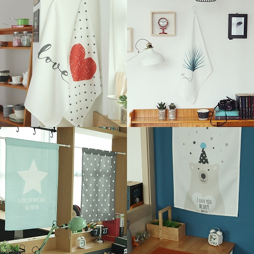 공주방 북유럽풍DTP가리개커튼45X65