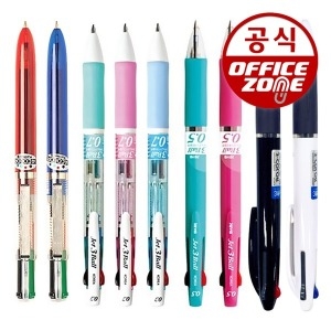 오피스존  멀티펜 다색볼펜 3색 4색 0.5 0.7mm 자바펜 문화연필