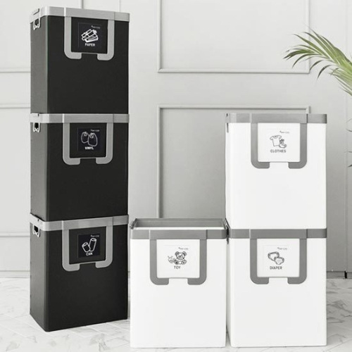 오륜산업사  해피앤클린 나눔이 분리수거함 57L