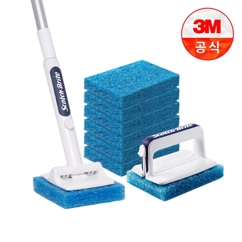 스카치브라이트 올인원 욕실청소용 크린스틱 핸들 + 롱핸들