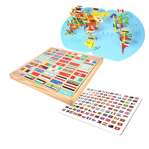 우드피아 만국기 3종세트